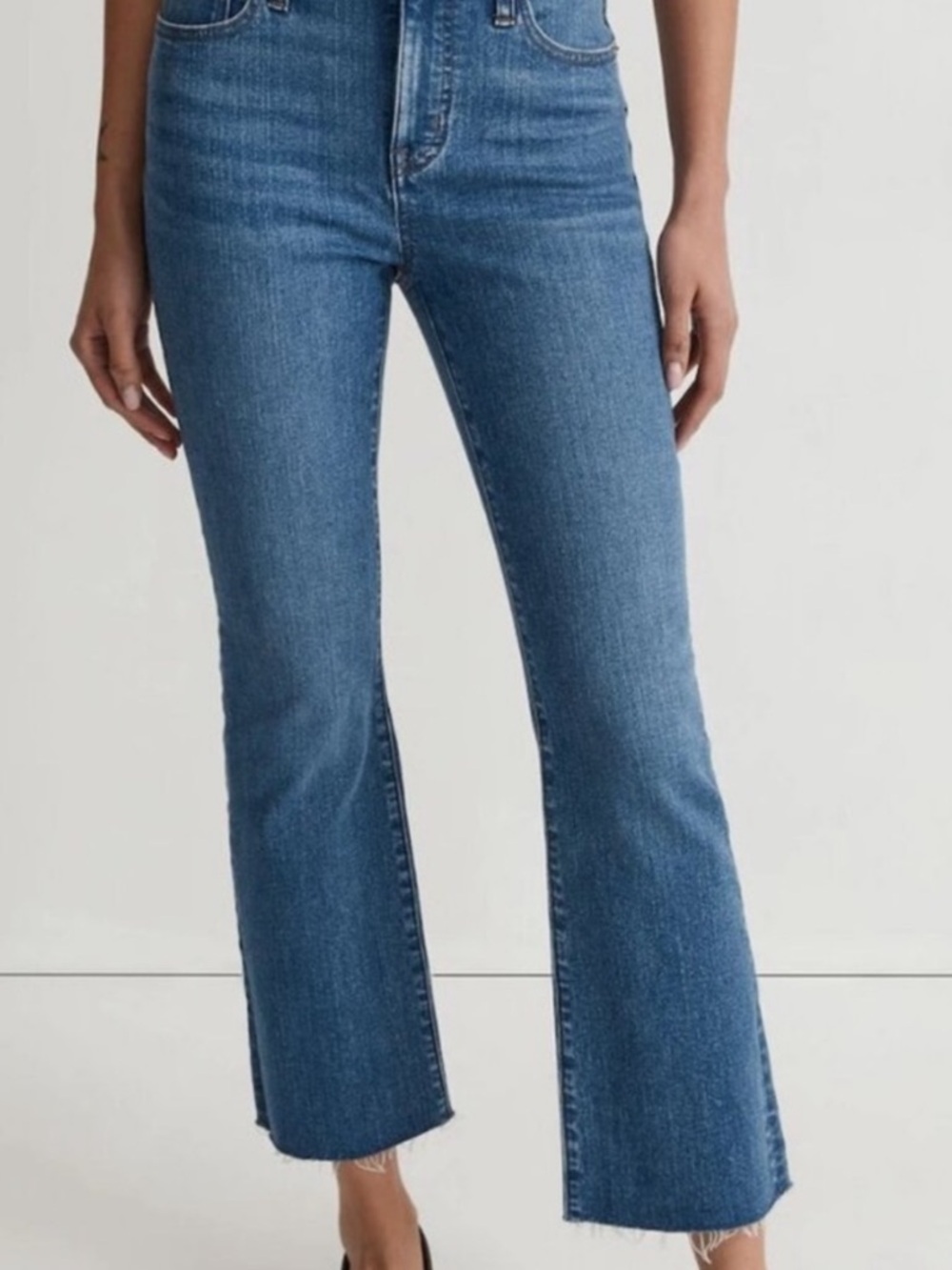 Madewell Cali-Demi Boot with Raw Hem